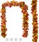 2 Pack Fall Garland Maple Leaf, 5.7Ft/Piece Hanging Thanksgiving Decor Artificial Autumn Garland for Wedding Home Fireplace Party Autumn Decoration